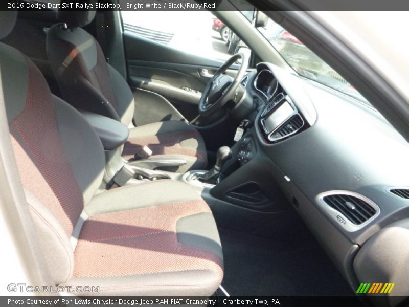 Bright White / Black/Ruby Red 2016 Dodge Dart SXT Rallye Blacktop