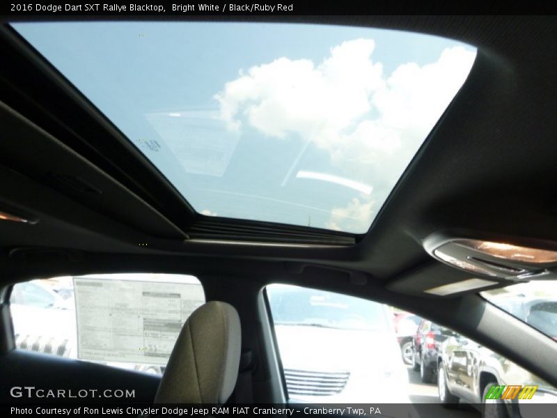 Bright White / Black/Ruby Red 2016 Dodge Dart SXT Rallye Blacktop