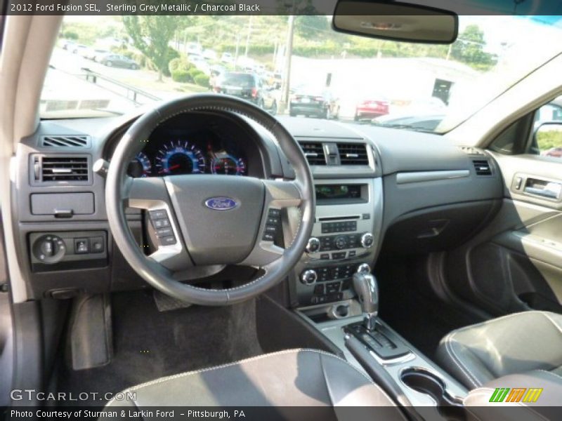 Sterling Grey Metallic / Charcoal Black 2012 Ford Fusion SEL