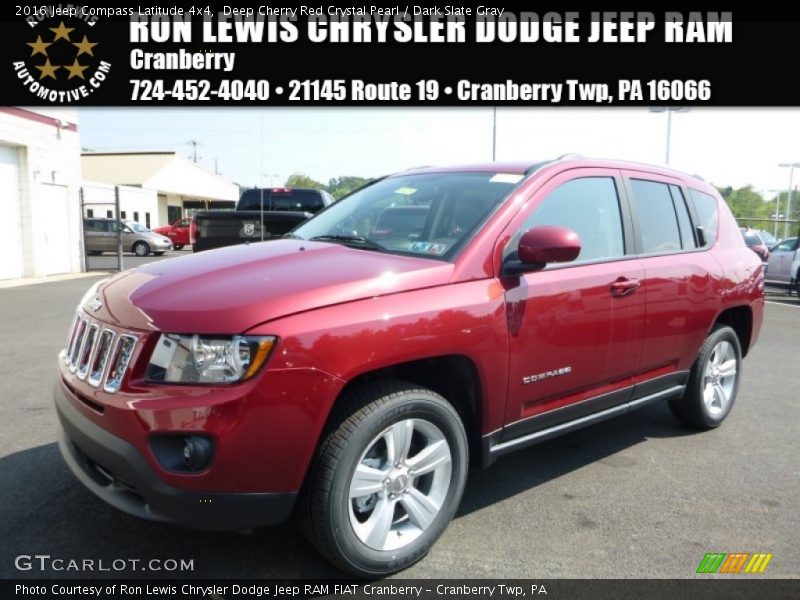 Deep Cherry Red Crystal Pearl / Dark Slate Gray 2016 Jeep Compass Latitude 4x4