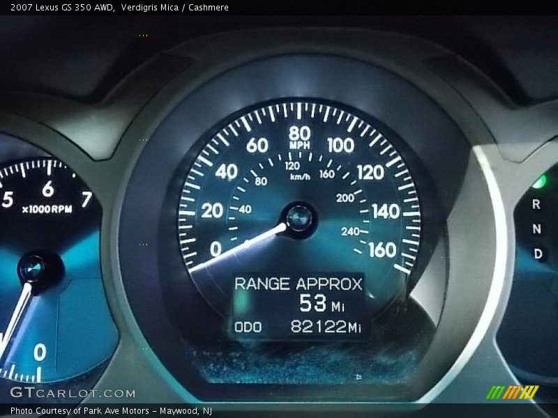 Verdigris Mica / Cashmere 2007 Lexus GS 350 AWD