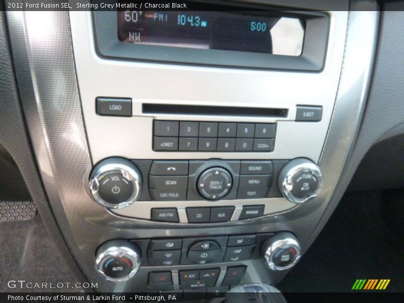 Sterling Grey Metallic / Charcoal Black 2012 Ford Fusion SEL