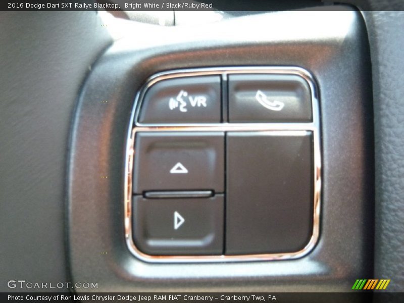 Bright White / Black/Ruby Red 2016 Dodge Dart SXT Rallye Blacktop