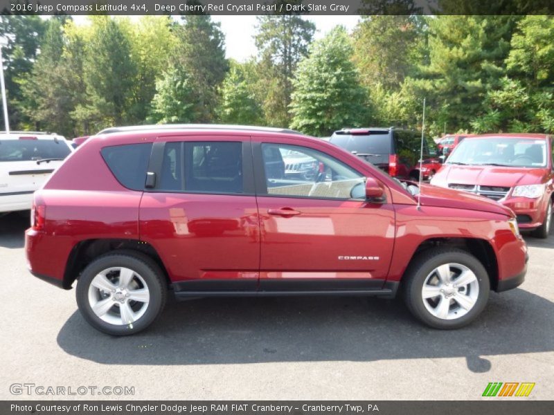 Deep Cherry Red Crystal Pearl / Dark Slate Gray 2016 Jeep Compass Latitude 4x4