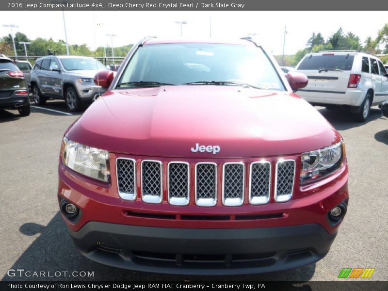 Deep Cherry Red Crystal Pearl / Dark Slate Gray 2016 Jeep Compass Latitude 4x4