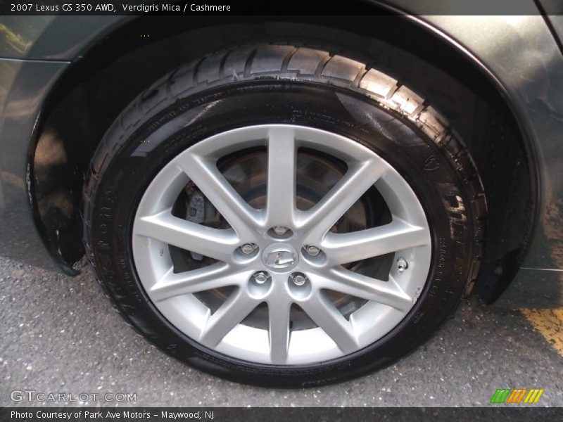 Verdigris Mica / Cashmere 2007 Lexus GS 350 AWD