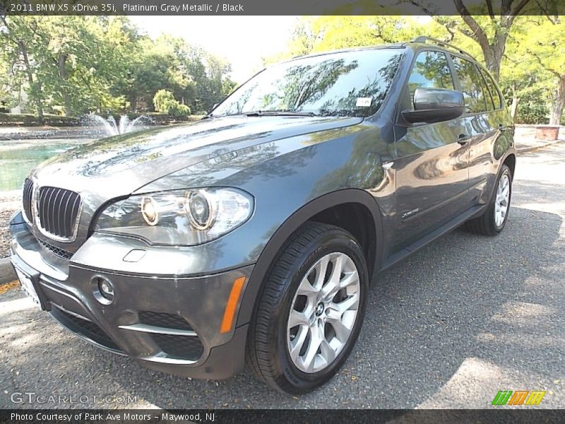 Platinum Gray Metallic / Black 2011 BMW X5 xDrive 35i