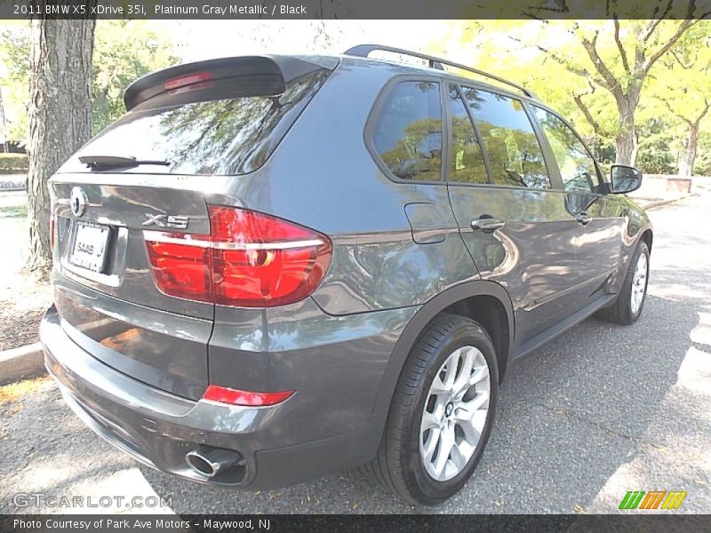 Platinum Gray Metallic / Black 2011 BMW X5 xDrive 35i