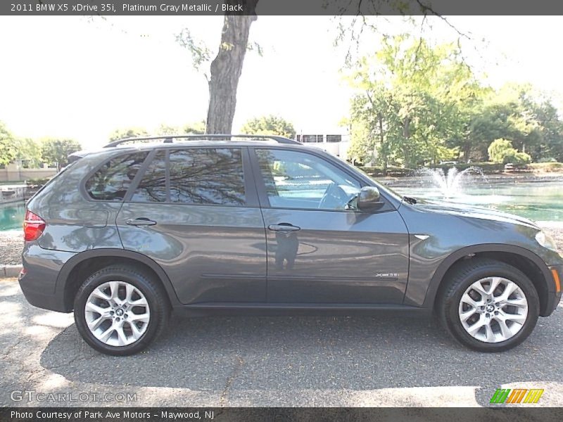 Platinum Gray Metallic / Black 2011 BMW X5 xDrive 35i