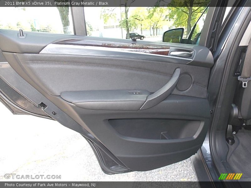 Platinum Gray Metallic / Black 2011 BMW X5 xDrive 35i