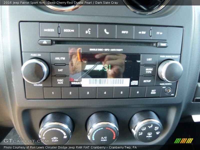 Deep Cherry Red Crystal Pearl / Dark Slate Gray 2016 Jeep Patriot Sport 4x4