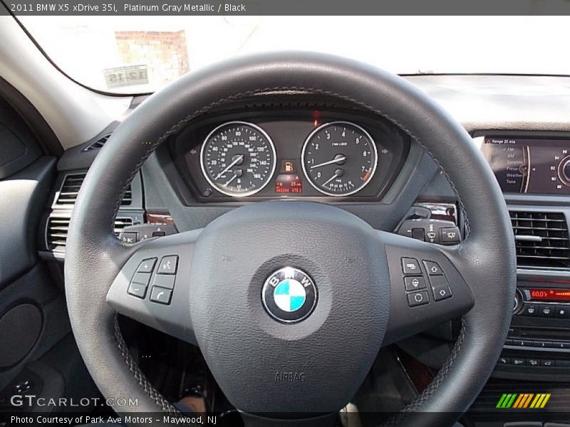 Platinum Gray Metallic / Black 2011 BMW X5 xDrive 35i