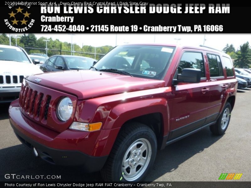 Deep Cherry Red Crystal Pearl / Dark Slate Gray 2016 Jeep Patriot Sport 4x4