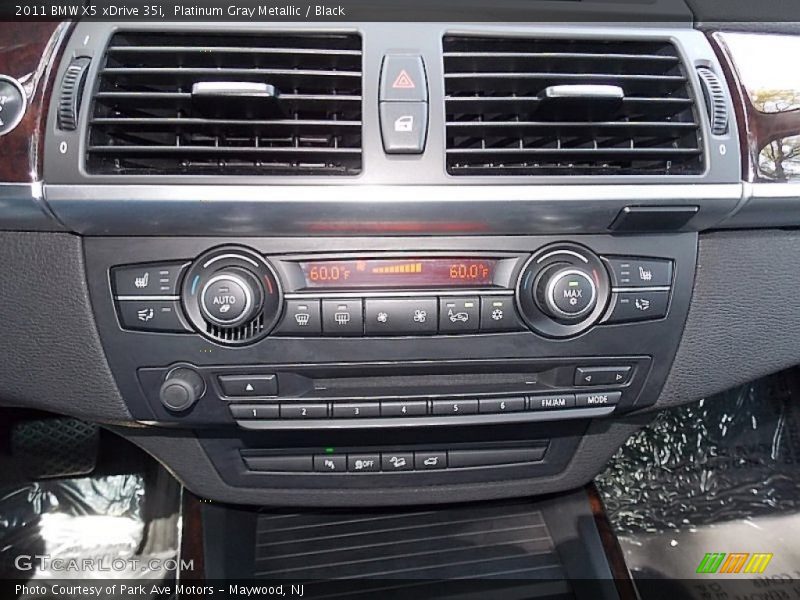 Platinum Gray Metallic / Black 2011 BMW X5 xDrive 35i