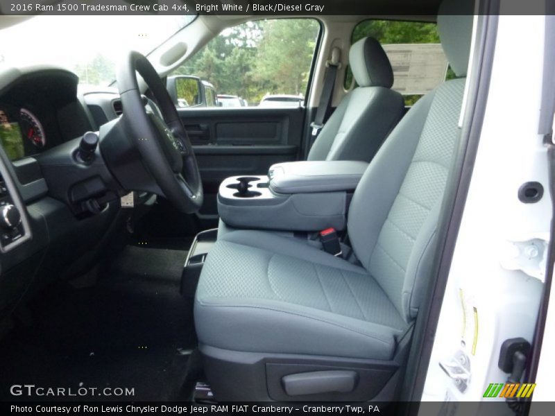  2016 1500 Tradesman Crew Cab 4x4 Black/Diesel Gray Interior