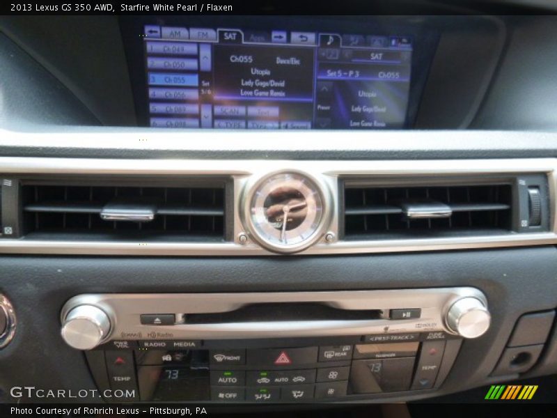 Starfire White Pearl / Flaxen 2013 Lexus GS 350 AWD