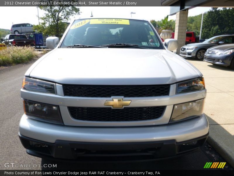 Sheer Silver Metallic / Ebony 2012 Chevrolet Colorado LT Extended Cab 4x4