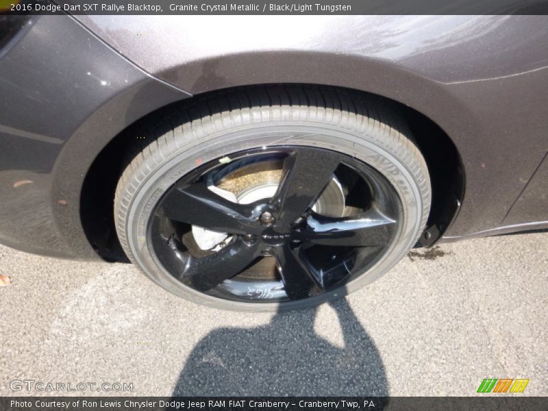 Granite Crystal Metallic / Black/Light Tungsten 2016 Dodge Dart SXT Rallye Blacktop