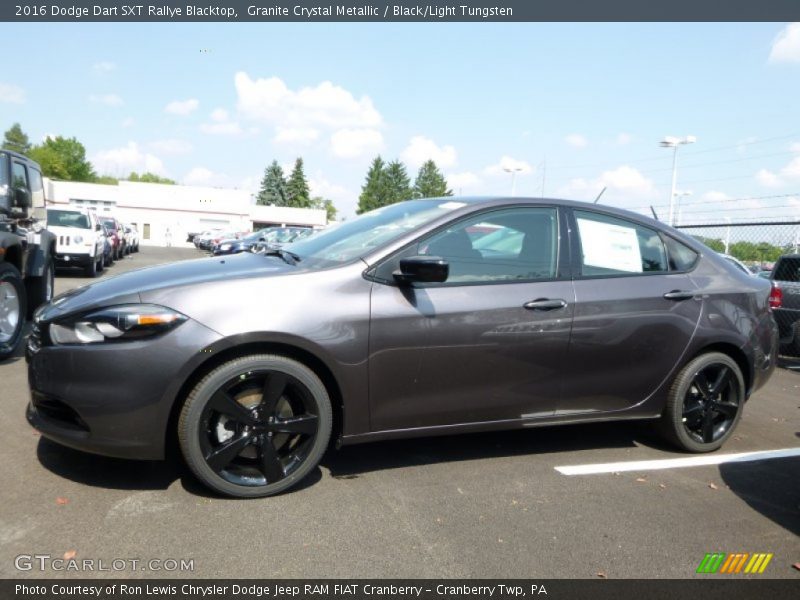Granite Crystal Metallic / Black/Light Tungsten 2016 Dodge Dart SXT Rallye Blacktop