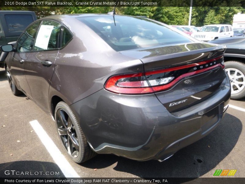 Granite Crystal Metallic / Black/Light Tungsten 2016 Dodge Dart SXT Rallye Blacktop