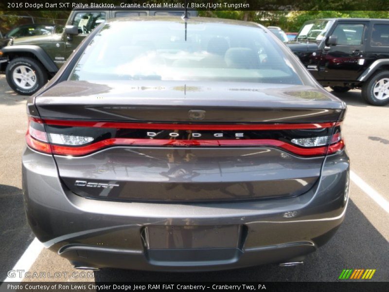 Granite Crystal Metallic / Black/Light Tungsten 2016 Dodge Dart SXT Rallye Blacktop