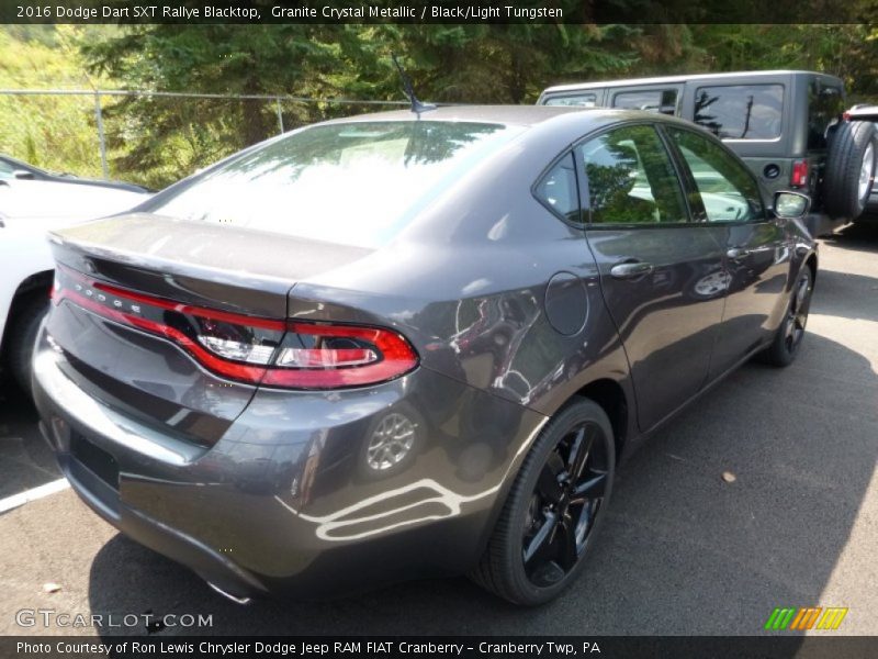 Granite Crystal Metallic / Black/Light Tungsten 2016 Dodge Dart SXT Rallye Blacktop