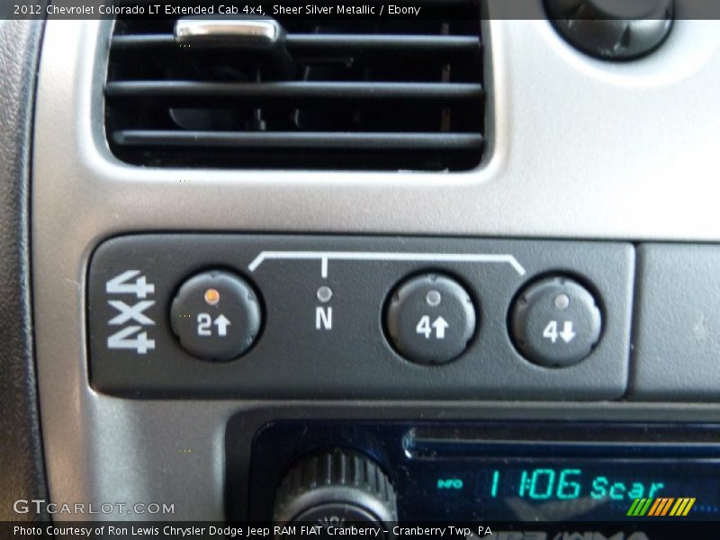 Sheer Silver Metallic / Ebony 2012 Chevrolet Colorado LT Extended Cab 4x4