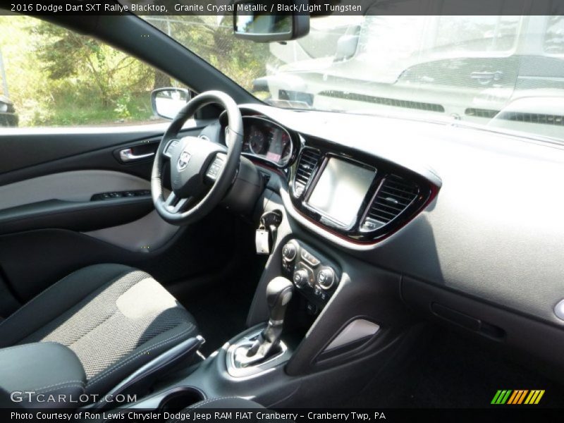 Granite Crystal Metallic / Black/Light Tungsten 2016 Dodge Dart SXT Rallye Blacktop