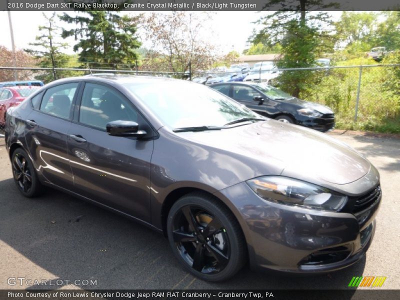Granite Crystal Metallic / Black/Light Tungsten 2016 Dodge Dart SXT Rallye Blacktop