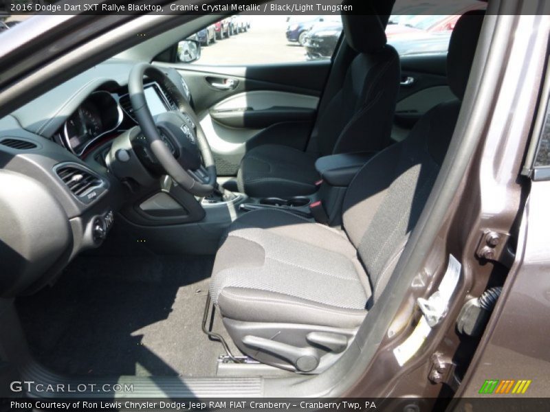 Granite Crystal Metallic / Black/Light Tungsten 2016 Dodge Dart SXT Rallye Blacktop