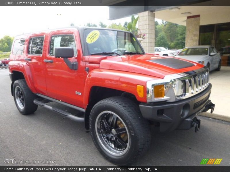 Victory Red / Ebony Black 2006 Hummer H3