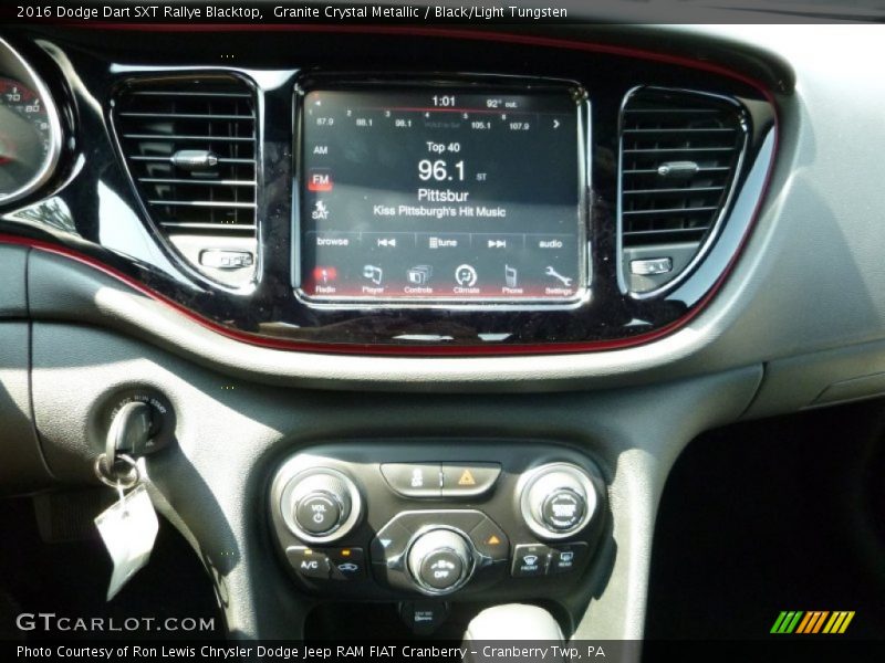 Granite Crystal Metallic / Black/Light Tungsten 2016 Dodge Dart SXT Rallye Blacktop