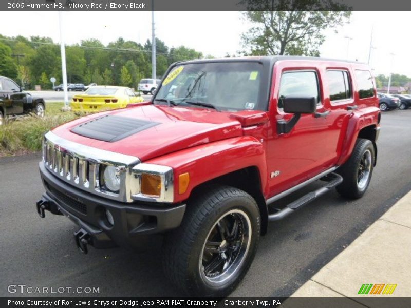 Victory Red / Ebony Black 2006 Hummer H3
