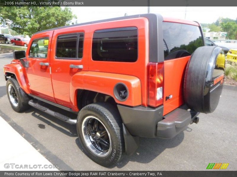 Victory Red / Ebony Black 2006 Hummer H3