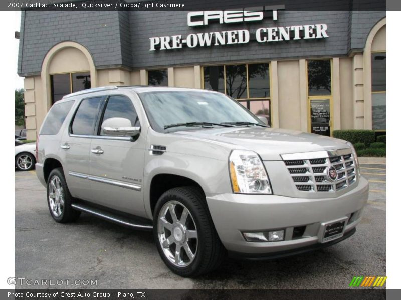 Quicksilver / Cocoa/Light Cashmere 2007 Cadillac Escalade