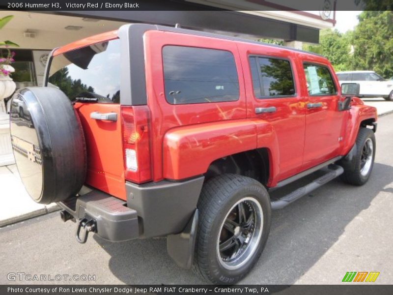 Victory Red / Ebony Black 2006 Hummer H3
