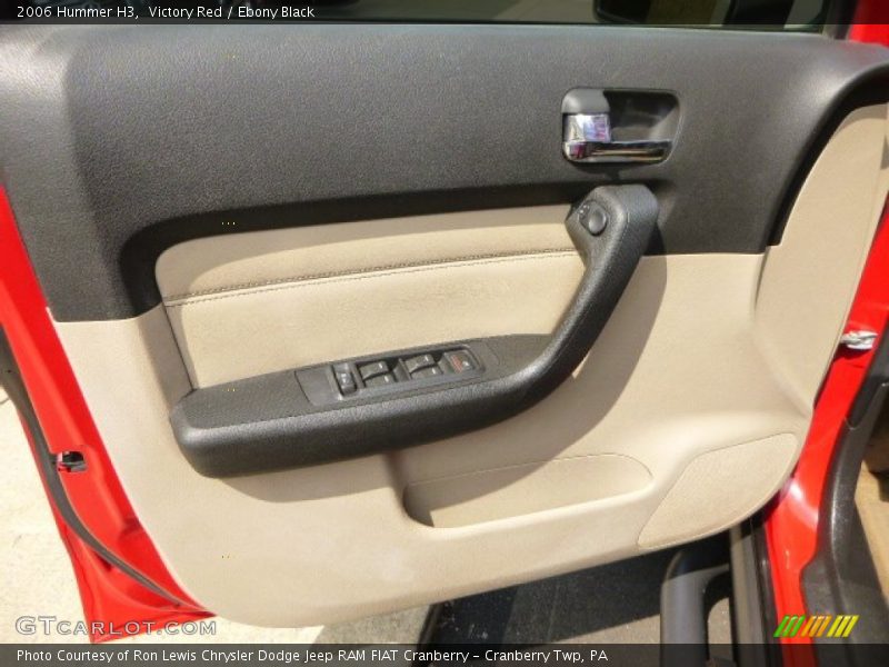 Victory Red / Ebony Black 2006 Hummer H3