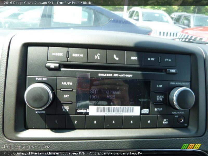 True Blue Pearl / Black 2016 Dodge Grand Caravan SXT