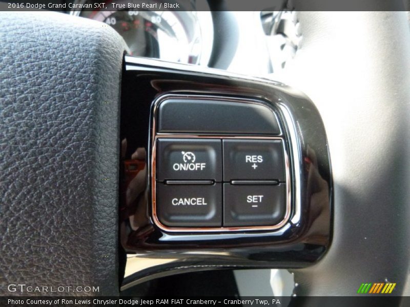True Blue Pearl / Black 2016 Dodge Grand Caravan SXT