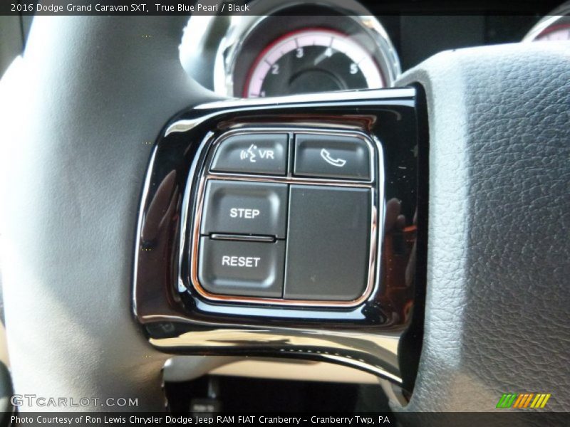 True Blue Pearl / Black 2016 Dodge Grand Caravan SXT
