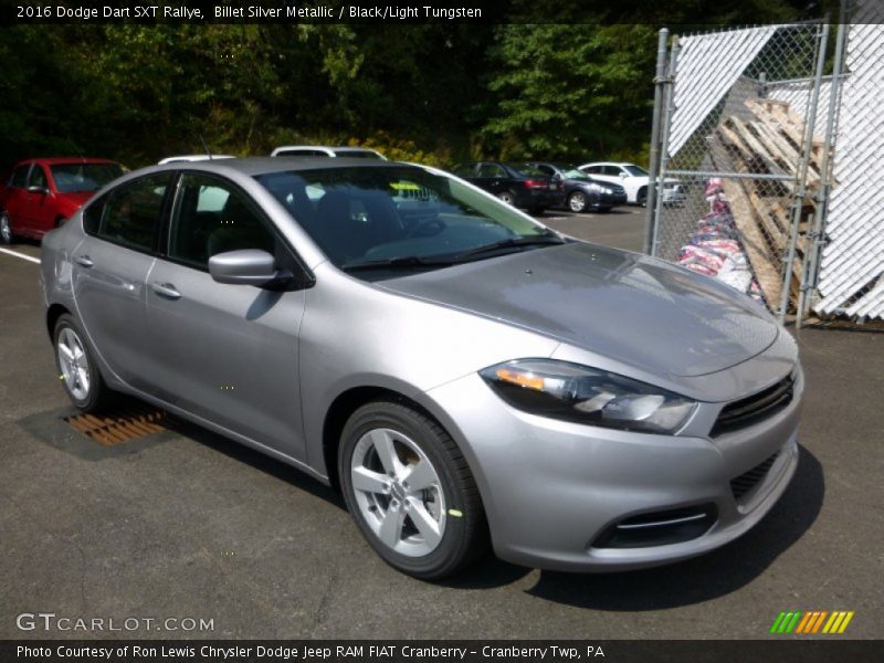 Billet Silver Metallic / Black/Light Tungsten 2016 Dodge Dart SXT Rallye
