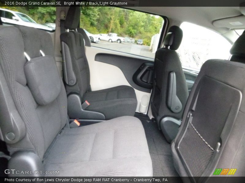 Bright White / Black/Light Graystone 2016 Dodge Grand Caravan SE