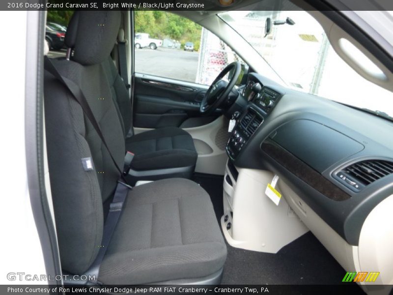 Bright White / Black/Light Graystone 2016 Dodge Grand Caravan SE