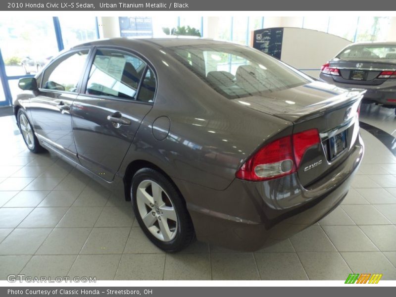 Urban Titanium Metallic / Black 2010 Honda Civic LX-S Sedan
