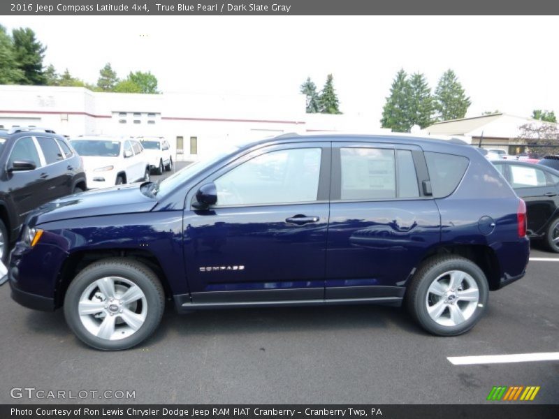 True Blue Pearl / Dark Slate Gray 2016 Jeep Compass Latitude 4x4