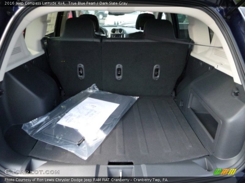 True Blue Pearl / Dark Slate Gray 2016 Jeep Compass Latitude 4x4
