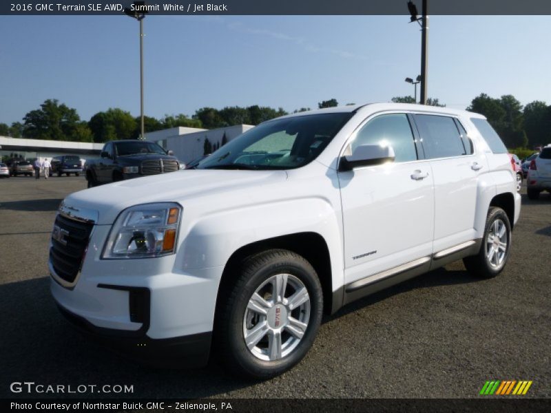 Summit White / Jet Black 2016 GMC Terrain SLE AWD