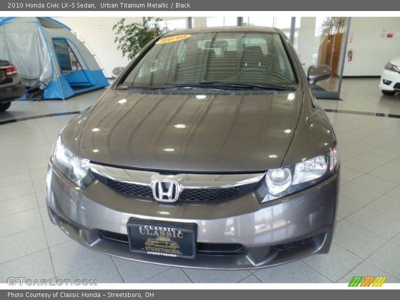Urban Titanium Metallic / Black 2010 Honda Civic LX-S Sedan
