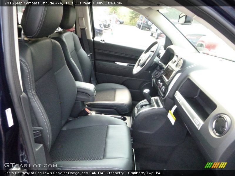 True Blue Pearl / Dark Slate Gray 2016 Jeep Compass Latitude 4x4
