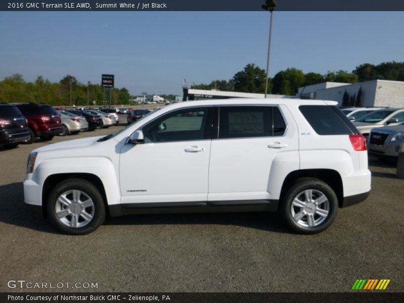 Summit White / Jet Black 2016 GMC Terrain SLE AWD
